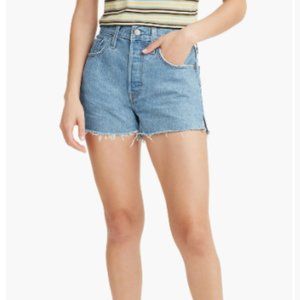 501 Original Cutoff Denim Shorts (Size: 25)